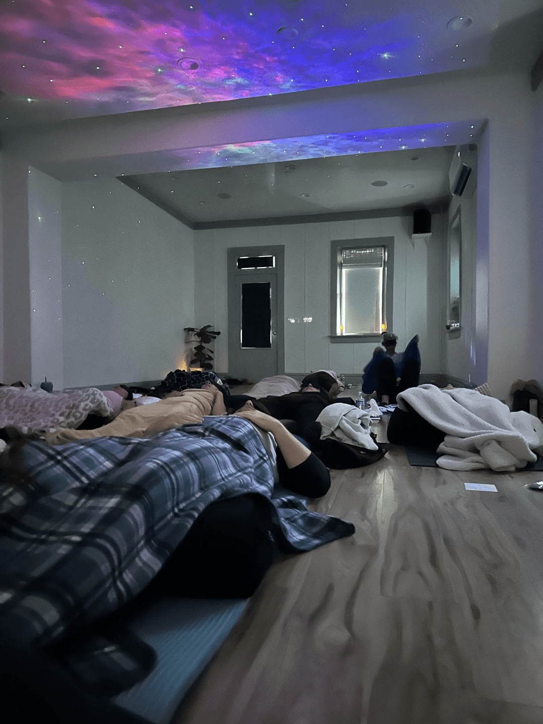 Breathwork class taking place
